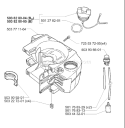 Part Location Diagram of 503828005 Husqvarna Tank Cap