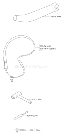Page A Diagram and Parts List for 225BX 225 BX 2006-09 Husqvarna Leaf Blower / Vacuum