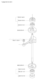 Part Location Diagram of 503934601 Husqvarna Crankshaft