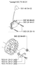 Part Location Diagram of 503220401 Husqvarna Nut