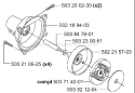 Page D Diagram and Parts List for 225E 225 E 2000-10 Husqvarna Edger