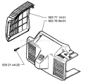 Page E Diagram and Parts List for 225H75 225 H75 1996-12 Husqvarna Hedge Trimmer