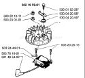 Page I Diagram and Parts List for 225H75 225 H75 1996-12 Husqvarna Hedge Trimmer