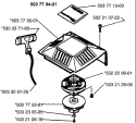 Page L Diagram and Parts List for 225HBV 225 HBV 1996-09 Husqvarna Leaf Blower / Vacuum