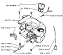 Page E Diagram and Parts List for 225HBV 225 HBV 1996-09 Husqvarna Leaf Blower / Vacuum