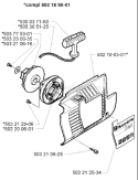 Page L Diagram and Parts List for 225LITE 225 Lite 106 25 20-16 -1998-12 Husqvarna Trimmer