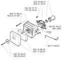 Page B Diagram and Parts List for 225LITE 225 Lite 106 25 20-16 -1998-12 Husqvarna Trimmer