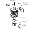 Page J Diagram and Parts List for 225RD 225 RD 1994-06 Husqvarna Trimmer