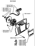 Page K Diagram and Parts List for 225RD 225 RD 1994-06 Husqvarna Trimmer