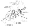 Page B Diagram and Parts List for 225RD 225 RD 1996-06 Husqvarna Trimmer