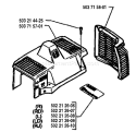 Page M Diagram and Parts List for 225L 225 L 1994-06 Husqvarna Trimmer