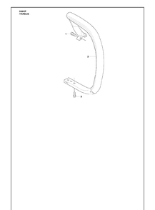 Handle Diagram and Parts List for 339XP 2010-02 Husqvarna Chainsaw