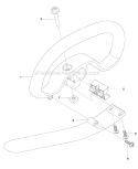 Handle Diagram and Parts List for 226RJ 2012-06 Husqvarna Brush Cutter