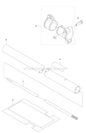 Tube  Shaft Diagram and Parts List for 226RJ 2012-06 Husqvarna Brush Cutter