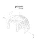 Cylinder Cover Diagram and Parts List for 226R 2009-01 Husqvarna Brush Cutter