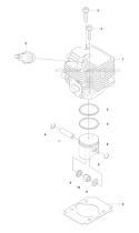 Part Location Diagram of 529251001 Husqvarna Ring.Piston