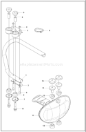 Part Location Diagram of 505172301 Husqvarna Nut