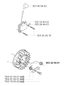 Ignition System Diagram and Parts List for 227RD 2000-10 Husqvarna Brush Cutter