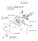 Carburetor  Air Filter Diagram and Parts List for 227RD 2000-10 Husqvarna Brush Cutter