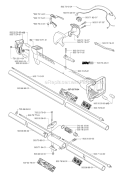 Shaft  Handle Diagram and Parts List for 227R 2000-10 Husqvarna Brush Cutter