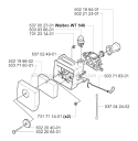 Carburetor  Air Filter Diagram and Parts List for 227R 2000-10 Husqvarna Brush Cutter