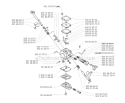 Carburetor Details Diagram and Parts List for 227R 2000-10 Husqvarna Brush Cutter