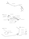 Handle  Controls Diagram and Parts List for 227R 2002-09 Husqvarna Brush Cutter