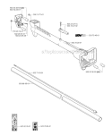 Shaft  Handle Diagram and Parts List for 227R 2002-09 Husqvarna Brush Cutter