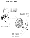Page J Diagram and Parts List for 227RD 227 RD 1999-09 Husqvarna Trimmer