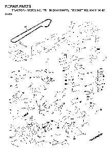Drive Diagram and Parts List for YTH150 (954140007F, 954140007)(1998-07) Husqvarna Lawn Tractor