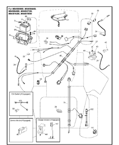Electrical Diagram and Parts List for YTH24V48  Husqvarna Lawn Tractor