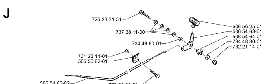 Controls 2 Diagram and Parts List for RIDER850 1998-03 Husqvarna Lawn Mower