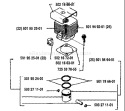 Part Location Diagram of 501952401 Husqvarna Piston Ring