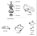 Page A Diagram and Parts List for 22R 22 R 1986-10 Husqvarna Trimmer