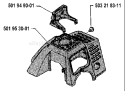 Page M Diagram and Parts List for 22R 22 R 1986-10 Husqvarna Trimmer