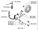 Part Location Diagram of 505325539 Husqvarna Ignition