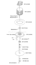 Page F Diagram and Parts List for 230ACX 230 ACX 2007-07 Husqvarna Lawn Mower