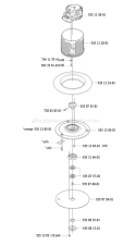 Page F Diagram and Parts List for 230ACX 230 ACX 2008-02 Husqvarna Lawn Mower
