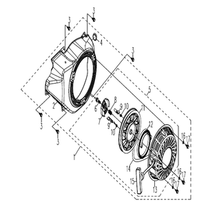 Part Location Diagram of 590397601 Husqvarna Starter
