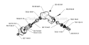 Bevel Gear Diagram and Parts List for 232R 1994-02 Husqvarna Brush Cutter