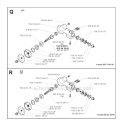 Bevel Gear Diagram and Parts List for 232R 2000-04 Husqvarna Brush Cutter