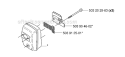 Muffler Diagram and Parts List for 232R 2006-04 Husqvarna Brush Cutter
