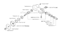 Bevel Gear Diagram and Parts List for 232R 2007-01 Husqvarna Brush Cutter