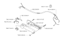 Handle  Controls Diagram and Parts List for 232R 2007-01 Husqvarna Brush Cutter