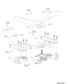 Part Location Diagram of 603000941 Husqvarna Weldment, Receiver, Rear.