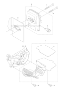 Part Location Diagram of 521617801 Husqvarna MUFFLER-ASSEMBLY