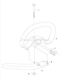 Handle Diagram and Parts List for 233RJ 2011-07 Husqvarna Brush Cutter