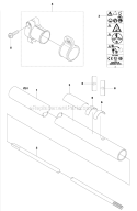 Shaft Diagram and Parts List for 233RJ 2011-07 Husqvarna Brush Cutter