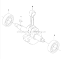 Part Location Diagram of 504119301 Husqvarna Crankshaft