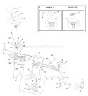 Part Location Diagram of 532413591 Husqvarna Lawn Mower Front Axle Assembly